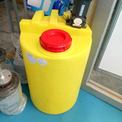 dosage de mélange en plastique de PAM Dissolving Sewage Treatment Reagent de seau de fond plat du PE 200L