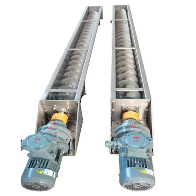 Type du convoyeur de vis d'axe d'acier inoxydable d'acier au carbone U moins la boue en pierre de poudre sèche