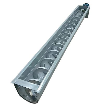 système de convoyeur en spirale shaftless de grain de cendre de charbon de convoyeur de vis de l'acier au carbone 2m3/H