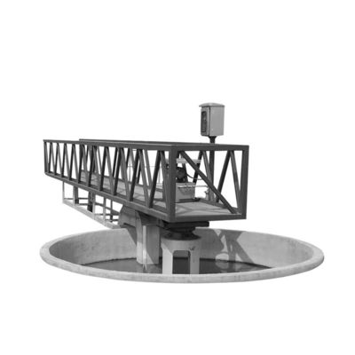 Réservoir de sédimentation périphérique de grattoir de boue d'entraînement de demi pont d'acier inoxydable