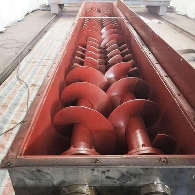 Convoyeur à vis de boue en acier inoxydable 304 en forme de U