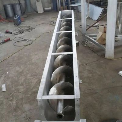 Convoyeur de vis horizontal d'acier inoxydable de double axe 1000mm pour l'industrie charbonnière