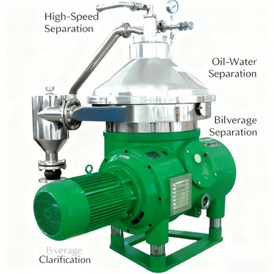 Centrifugeuse à disque automatique pour la séparation continue de phases solides et liquides dans le secteur industriel