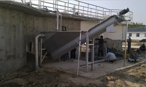 350mm Grit Separator Wastewater, 0.55Kw cyclone Grit Separator