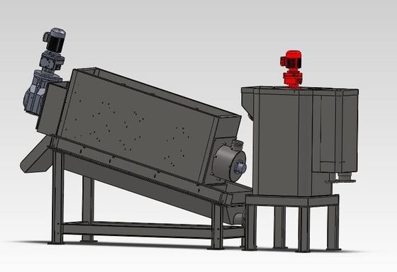 catégorie industrielle de asséchage de machine de boue de vis empilée par 100mm