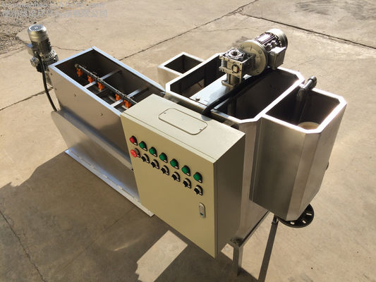 catégorie industrielle de asséchage de machine de boue de vis empilée par 100mm