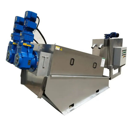 Presse de asséchage de épaississement de boue de volute de système de boue de nettoyage d'individu