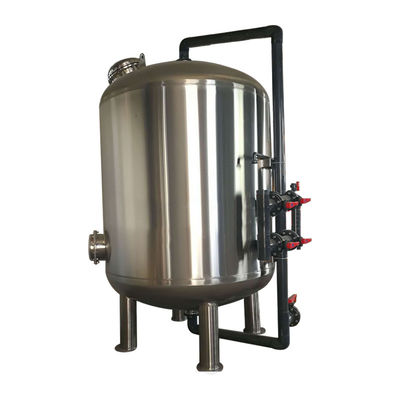 Réservoir de filtre de traitement de l'eau des multimédia SS304 pour la résine de charbon actif de sable de quartz