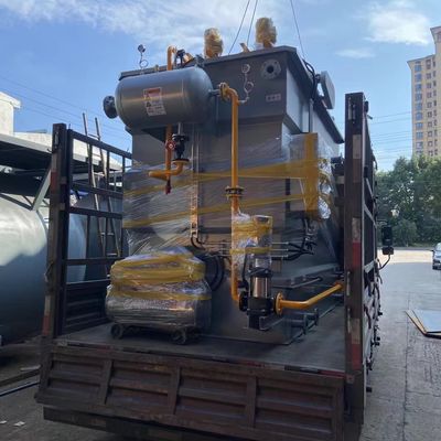 L'écoulement horizontal DAF Dissolved Air Flotation Machine d'acier inoxydable a intégré 50m3/H