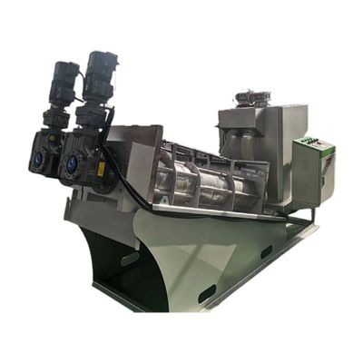 Traitement des eaux usées à vis 3m3/H automatique de pâturage de déshydrateur de la boue SS304
