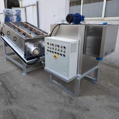Traitement des eaux usées à vis 3m3/H automatique de pâturage de déshydrateur de la boue SS304