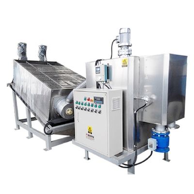 10m3/H déschlamment l'empileur intégré de asséchage de vis de séparation de solide-liquide de presse de concentration de filtration de machine