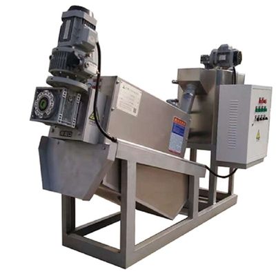 10m3/H déschlamment l'empileur intégré de asséchage de vis de séparation de solide-liquide de presse de concentration de filtration de machine