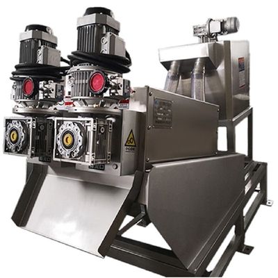 10m3/H déschlamment l'empileur intégré de asséchage de vis de séparation de solide-liquide de presse de concentration de filtration de machine