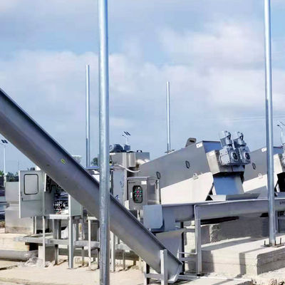 10m3/H déschlamment l'empileur intégré de asséchage de vis de séparation de solide-liquide de presse de concentration de filtration de machine