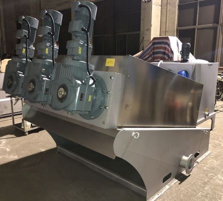 déshydrateur en spirale de boue d'aquiculture d'empileur de vis de l'acier inoxydable 5m3/H
