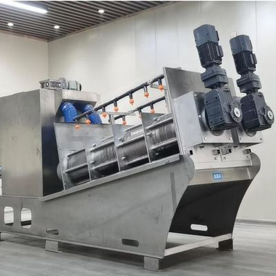 asséchage de asséchage de boue de boue de charbon d'acier inoxydable de machine de la boue 12m3/H en spirale
