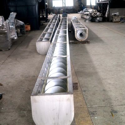 Convoyeur à bande en U de vis Shaftless pour le carbone Ash Concrete de boue de grain de mortier