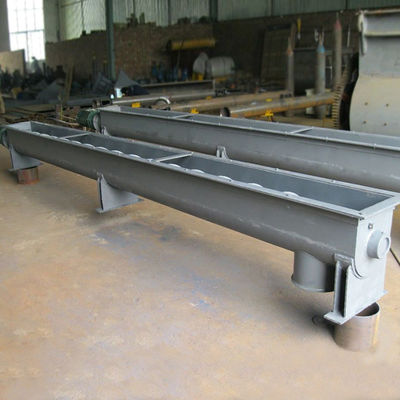 Convoyeur à vis Shaftless horizontal de boue d'acier au carbone mobile