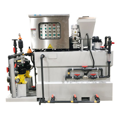 Base acide complètement automatique de machine de dosage de poudre sèche de PAM PAC intégrée