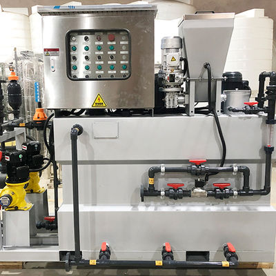 Base acide complètement automatique de machine de dosage de poudre sèche de PAM PAC intégrée
