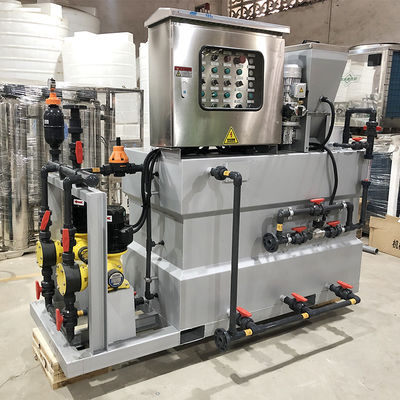 Base acide complètement automatique de machine de dosage de poudre sèche de PAM PAC intégrée