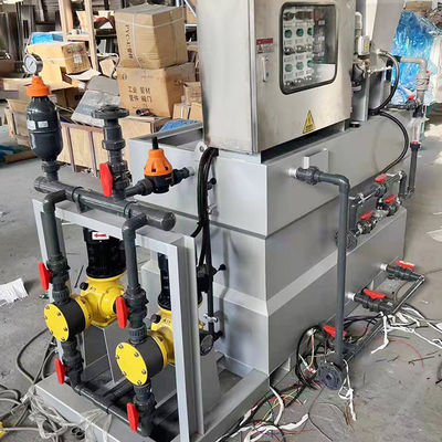 Base acide complètement automatique de machine de dosage de poudre sèche de PAM PAC intégrée