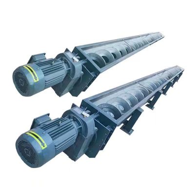 Convoyeur de vis horizontal d'acier inoxydable de double axe 1000mm pour l'industrie charbonnière