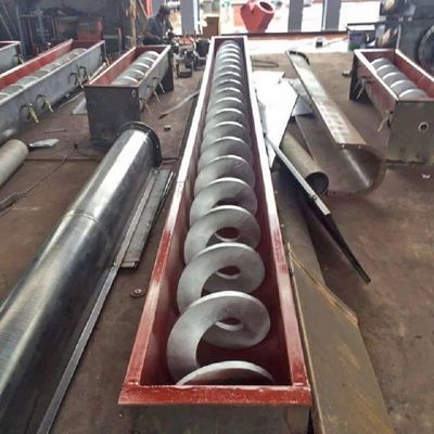 Convoyeur de vis horizontal d'acier inoxydable de double axe 1000mm pour l'industrie charbonnière
