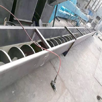 Convoyeur de vis horizontal d'acier inoxydable de double axe 1000mm pour l'industrie charbonnière