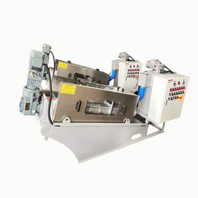Système en spirale complètement automatique 2.23kw 380Volt de déshydrateur de boue d'acier inoxydable