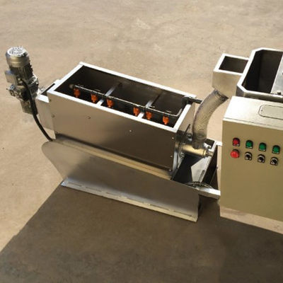 Fonctionnement automatique de asséchage de la machine 2.25kw de boue de presse à la vis SS304/316