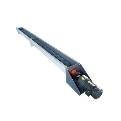 convoyeur de vis automatisé par longueur de Shaftless d'acier au carbone de 1~100m pour la poudre de grain de ciment