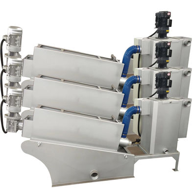 Presse à vis multi de asséchage de machine de boue de traitement des eaux usées 1-2500kgs/H