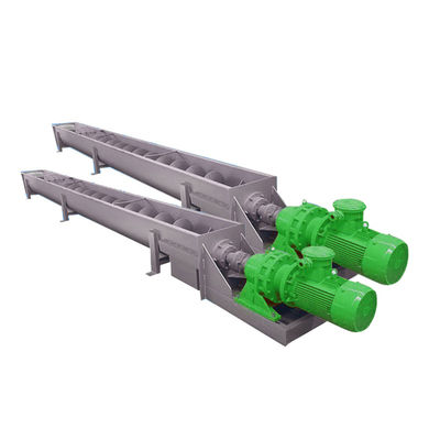 Convecteur à vis en acier inoxydable en spirale inclinée pour le ciment