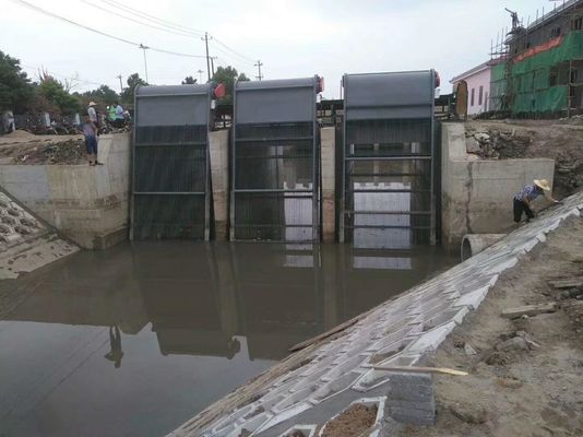 Écran de barre mécanique de garde de l'eau utilisé pour la station de pompage de rivière