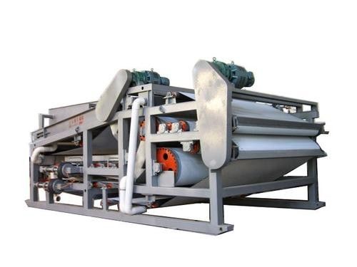 Traitement des eaux résiduaires d'épaississant de ceinture de la gravité 3.0KW, filtre-presse de ceinture de boue d'acier allié