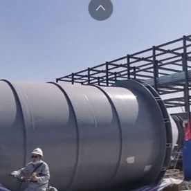 cuve de stockage de chaux de 5.6m, chaux d'acier inoxydable dosant le système