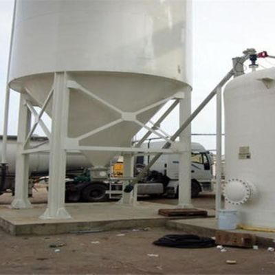 Cuve de stockage de chaux d'acier inoxydable