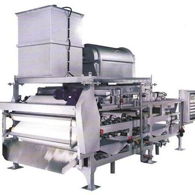 la presse de la ceinture 20kg/h déschlamment l'asséchage, filtre-presse de ceinture de 1000mm pour le traitement des eaux résiduaires