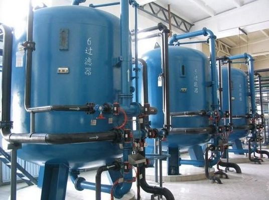 Réservoir chimique de traitement des eaux résiduaires, équipement bleu de traitement des eaux résiduaires