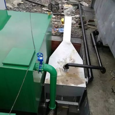 Séparation de solide-liquide intégrée de machine de traitement des eaux résiduaires