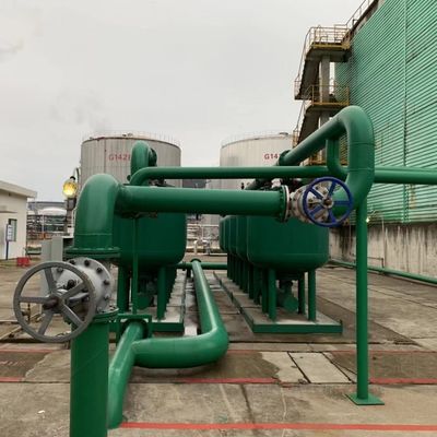 Revêtement en caoutchouc industriel de systèmes de traitement de l'eau d'acier au carbone