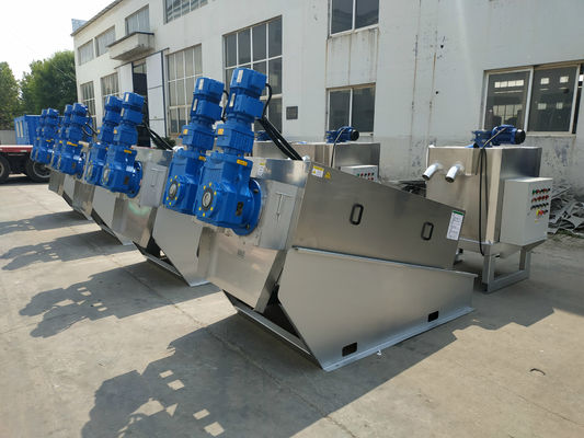 Équipement de asséchage empilé 200mm bis-moteur de boue de vis